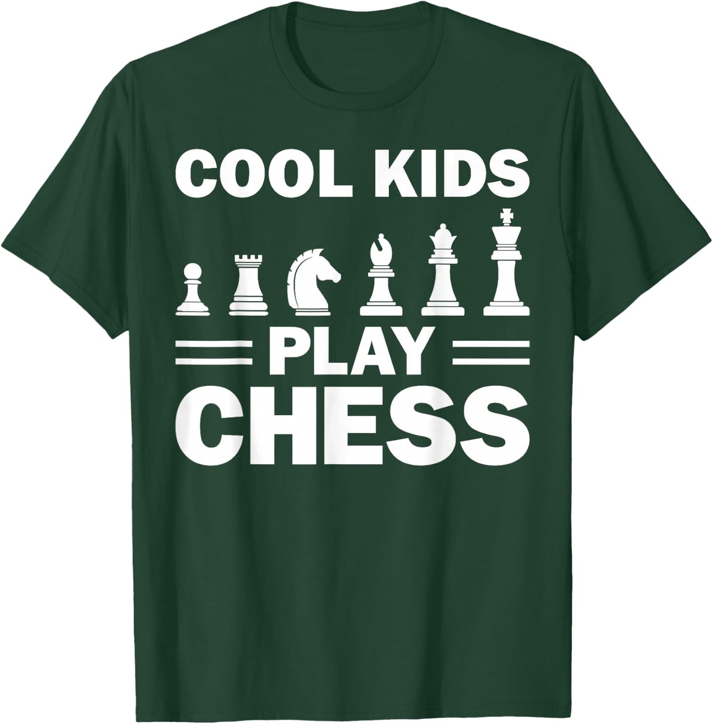 Funny Chess Gift Boys Girls Kids Chess Player Men Women T-Shirt - T-Shirt | Forest