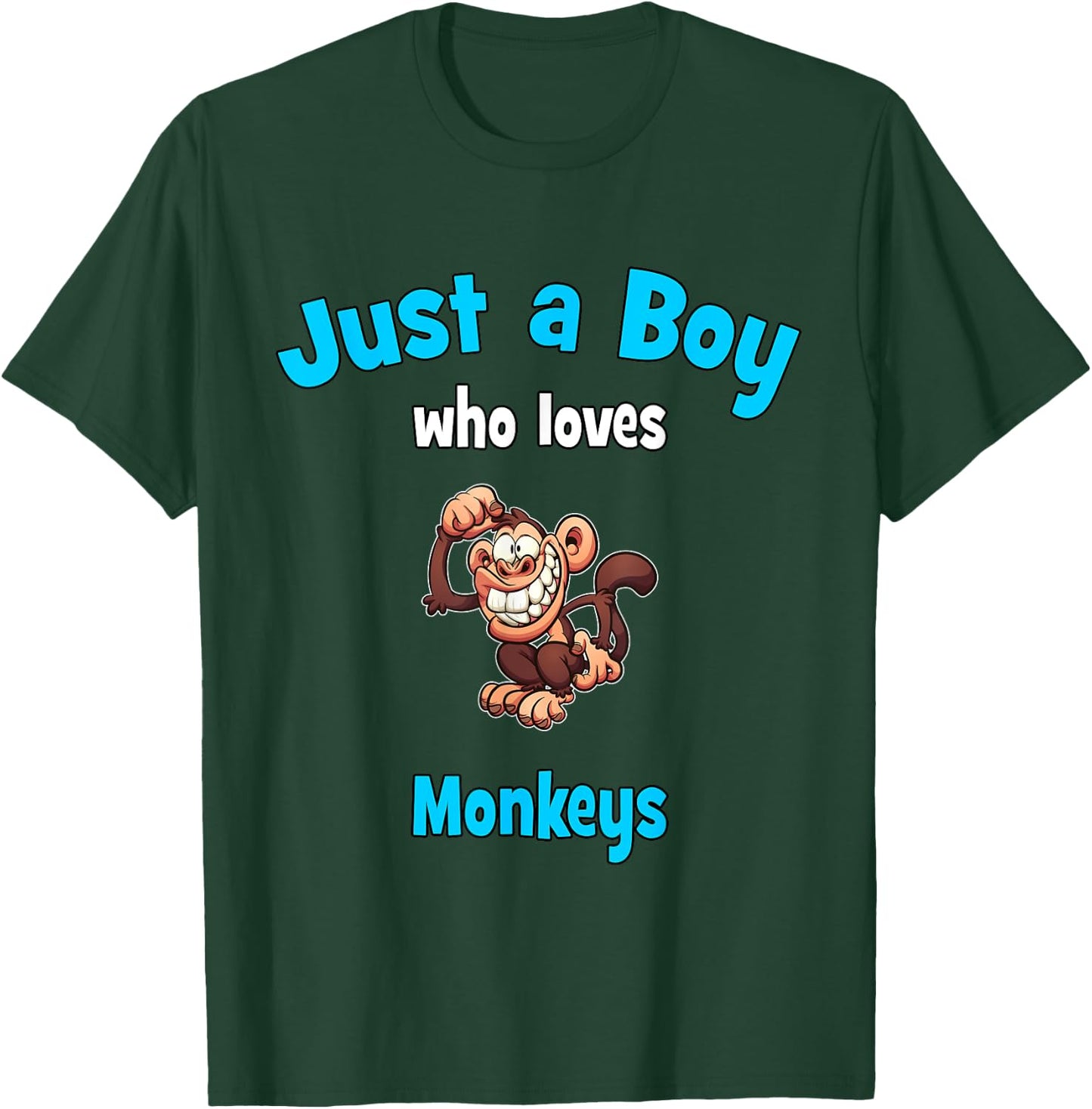 Monkey Shirt for Boys | Children's Monkey T-Shirt - T-Shirt | Forest