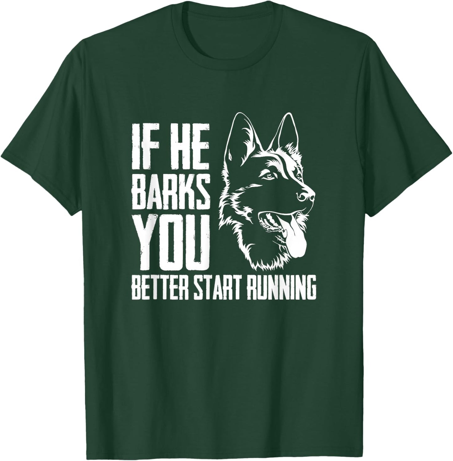 K9 Unit Thin Blue Line - German Shepherd Police Dog T-Shirt - T-Shirt | Forest