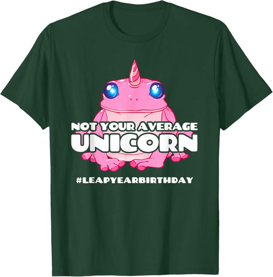 Leap Day Birthday - Unicorn Frog - 2020 Leap Year Birthday T-Shirt - T-Shirt | Forest