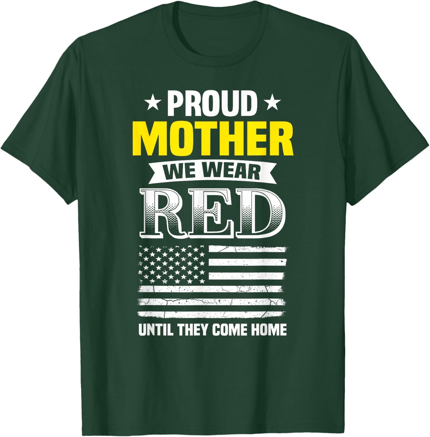 Proud Mother Of Deployed Son Red Friday Family T-Shirt - T-Shirt | Forest