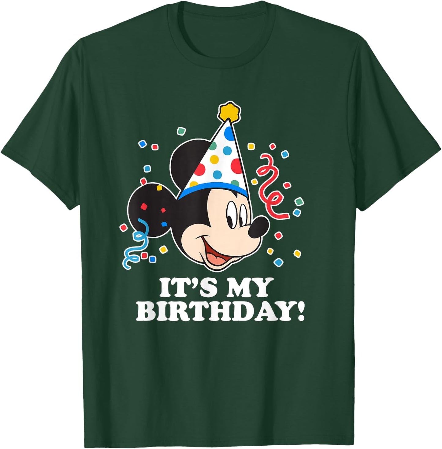 Disney Mickey Mouse It's My Birthday T-Shirt - T-Shirt | Forest