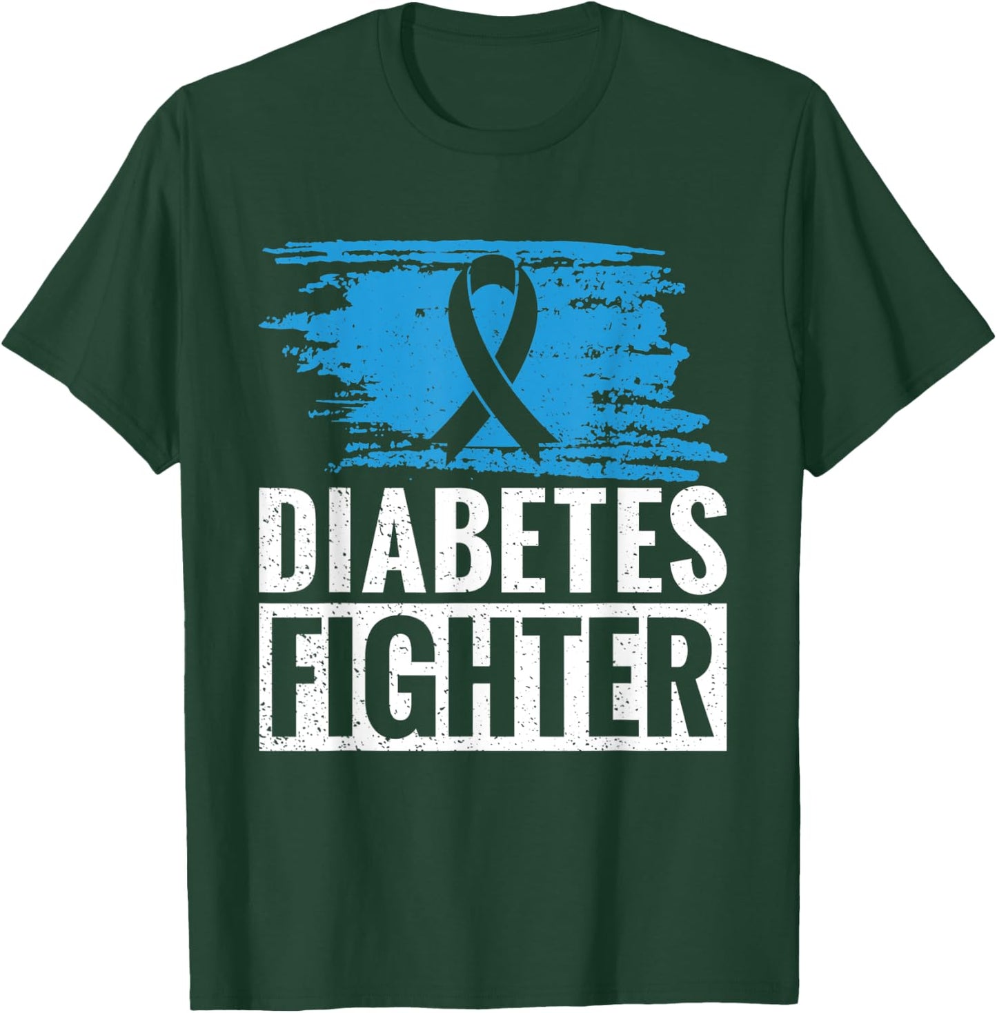 Funny Retro Diabetes Warrior T-Shirt - T-Shirt | Forest