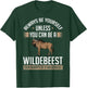 Blue Wildebeest Gnu Animal Antelope T-Shirt - T-Shirt | Forest