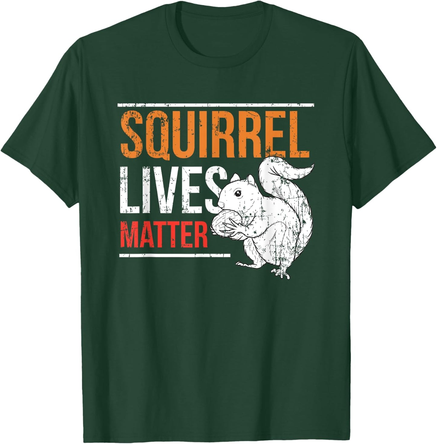 Funny Vintage Squirrel Lives Matter Gift Women Kids T-Shirt - T-Shirt | Forest