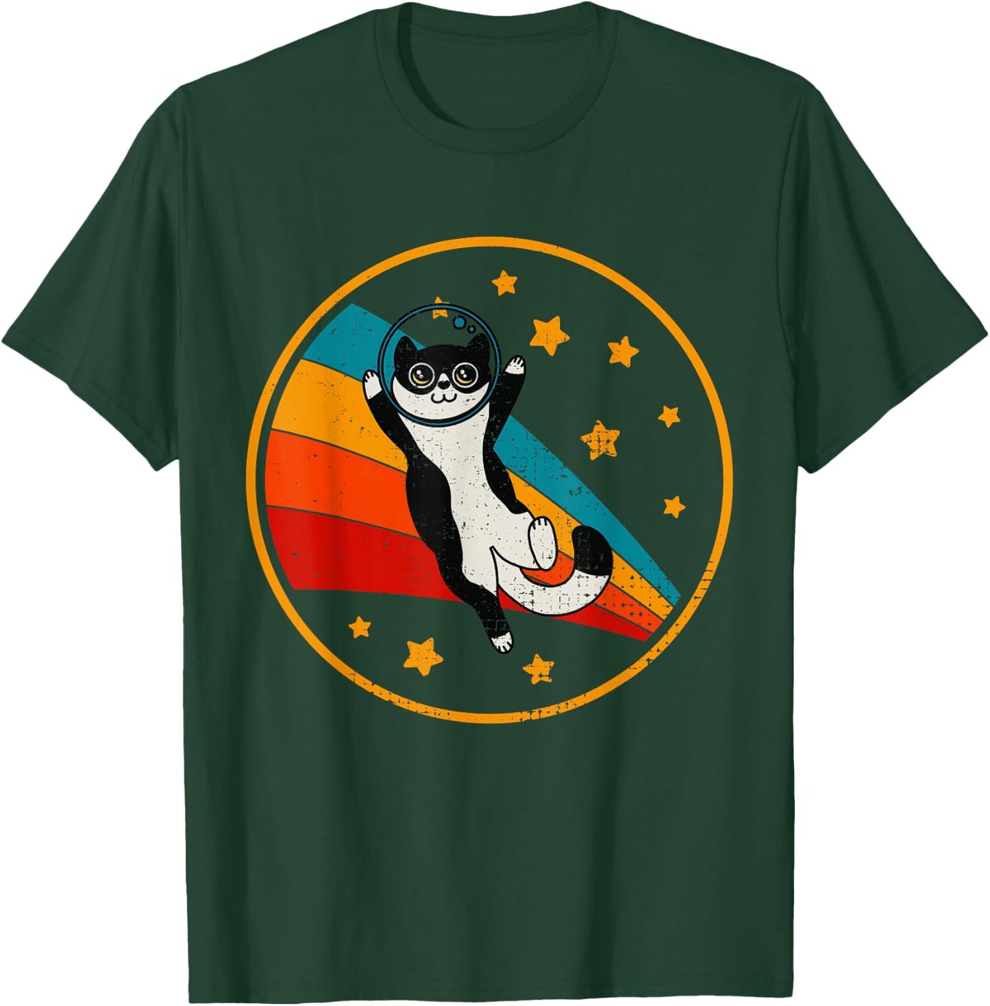 Cute Tuxedo Cat Two Tone Black & White Women Girls Kids T-Shirt - T-Shirt | Forest