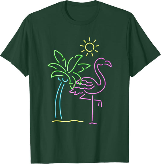 Travel Flamingo T-Shirt - T-Shirt | Forest