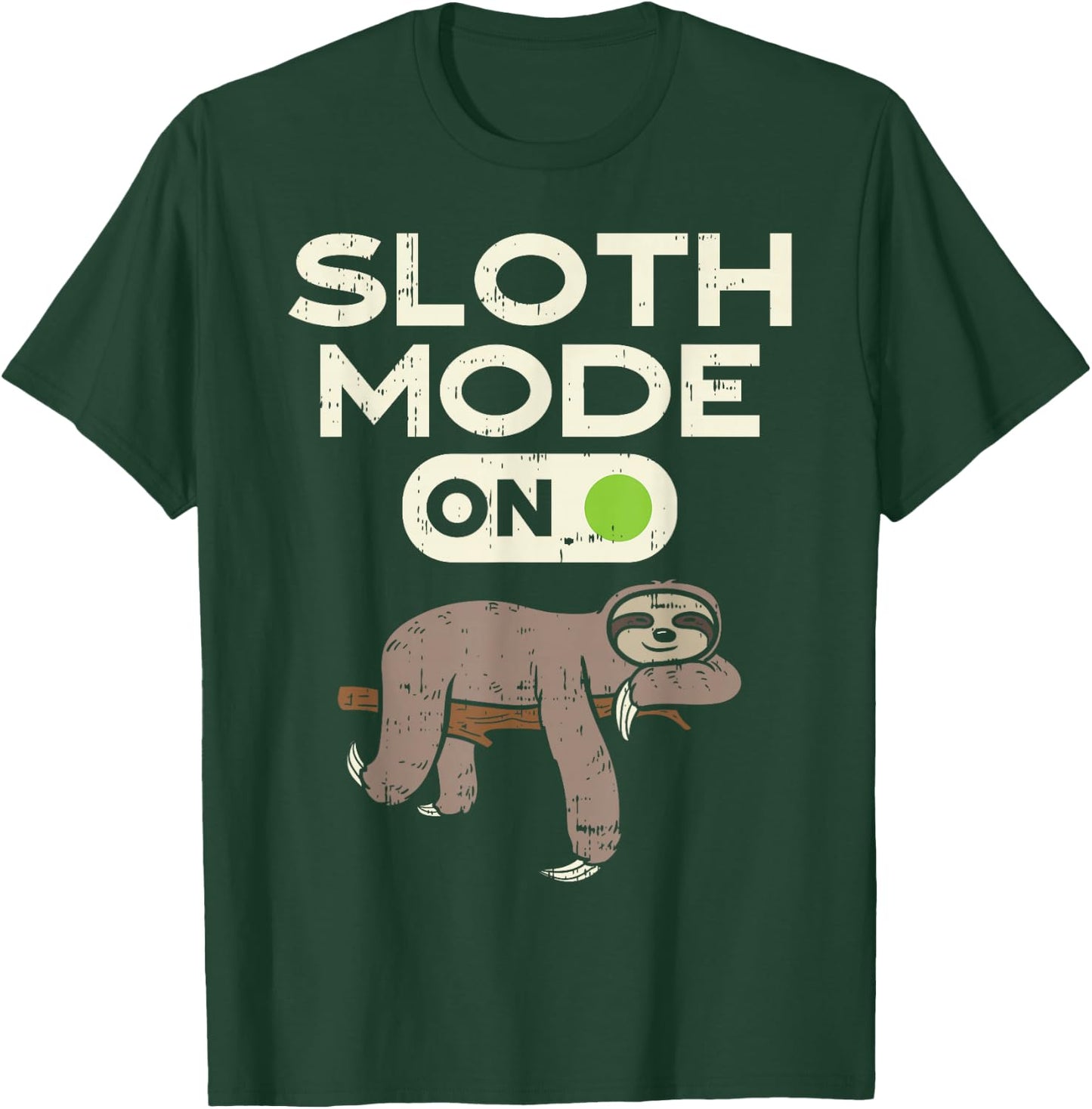 Sloth Mode On Funny Lazy Sleep Animal Lover Men Women Gift T-Shirt - T-Shirt | Forest