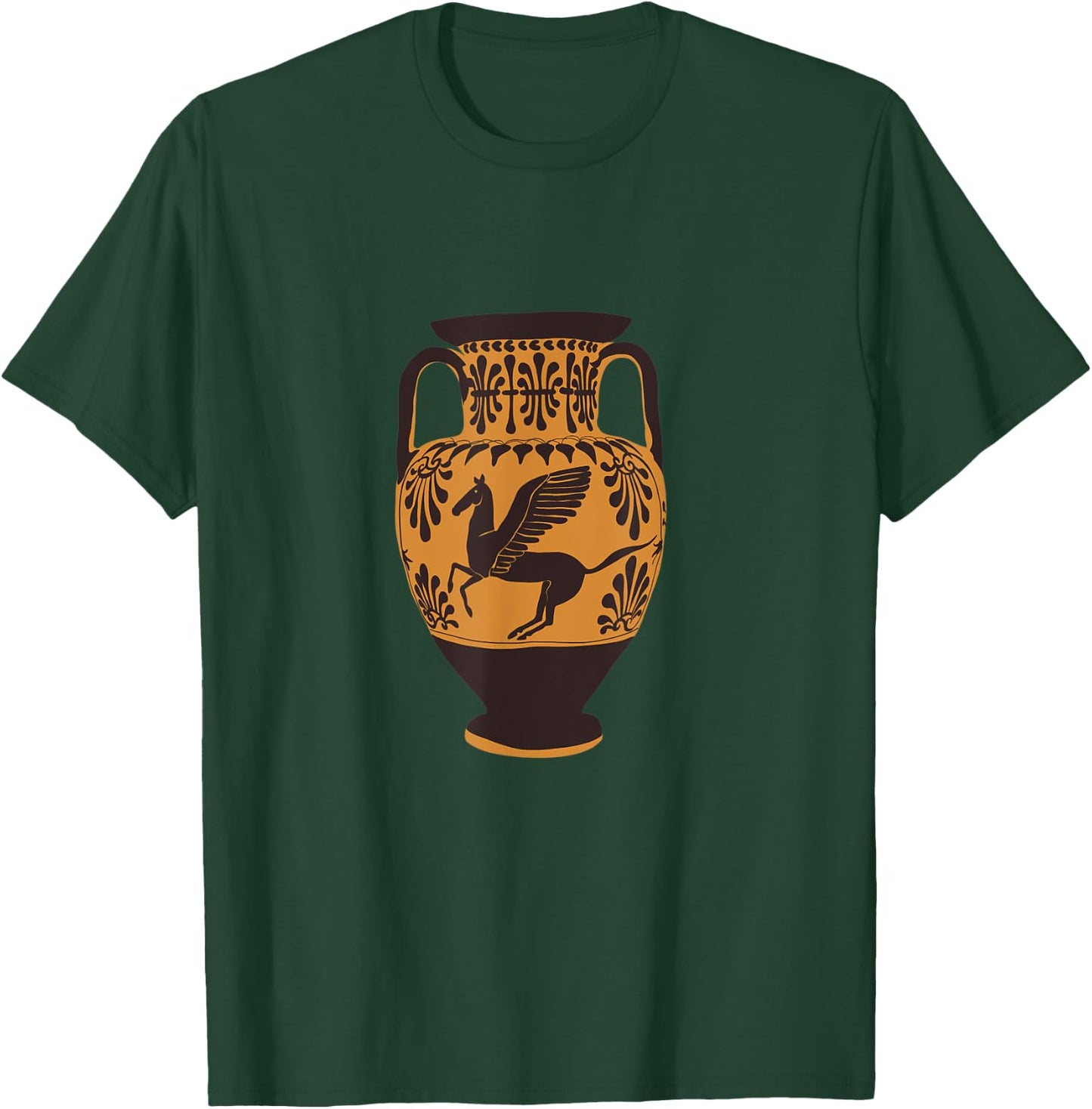 Pegasus Ancient Greek Vase Illustration for Classicists T-Shirt - T-Shirt | Forest