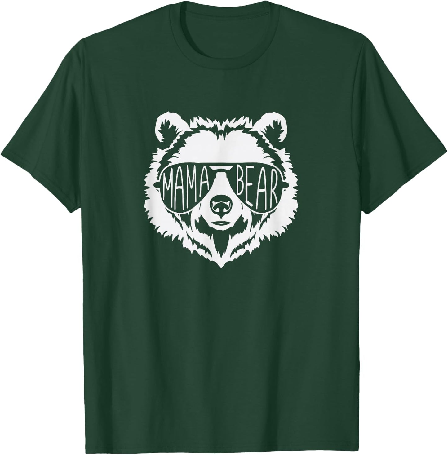 Mama Bear Bear Face with Sunglasses T-Shirt - T-Shirt | Forest