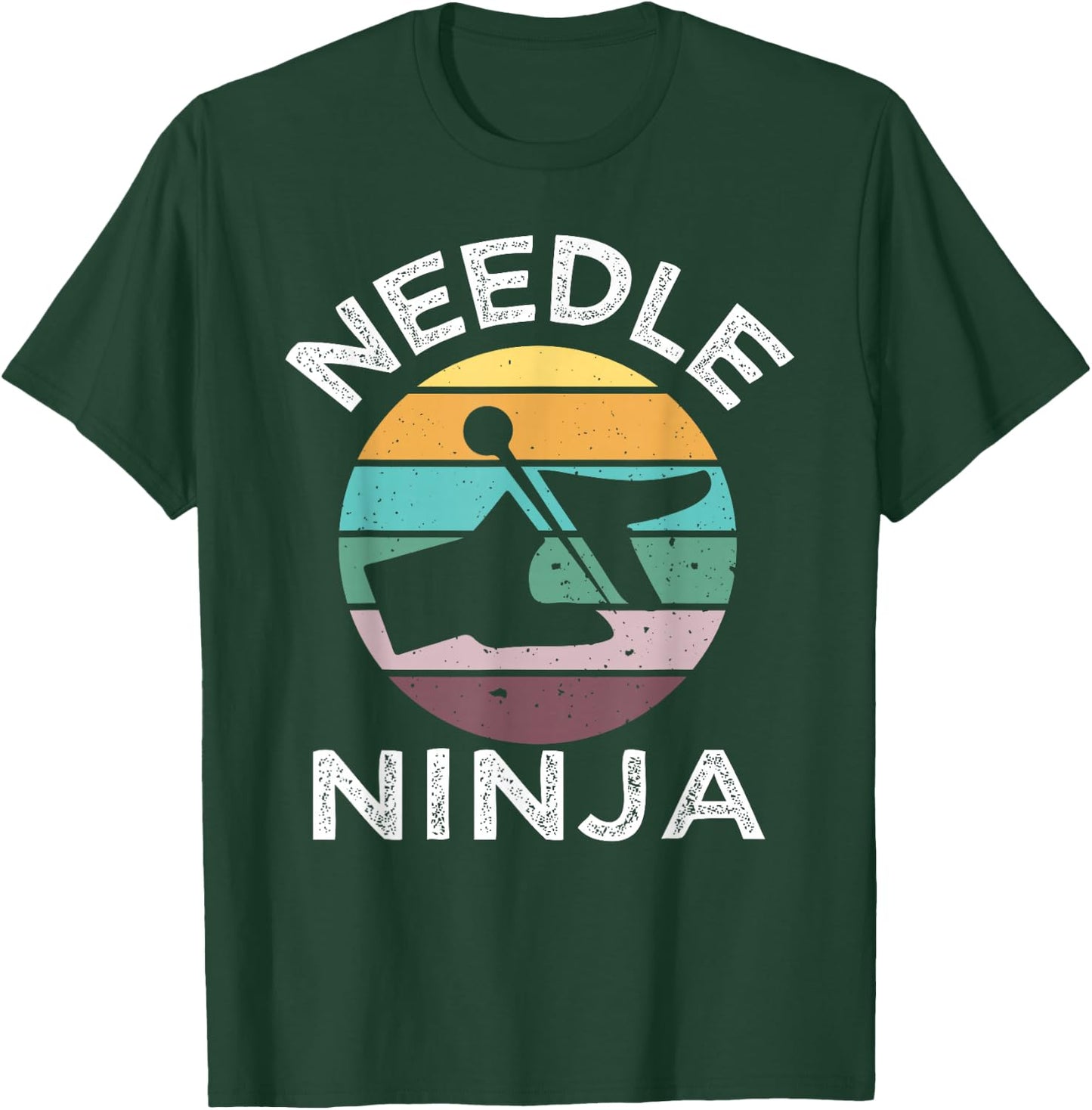 Needle Ninja Acupuncture Vintage Acupuncturist Idea T-Shirt - T-Shirt | Forest