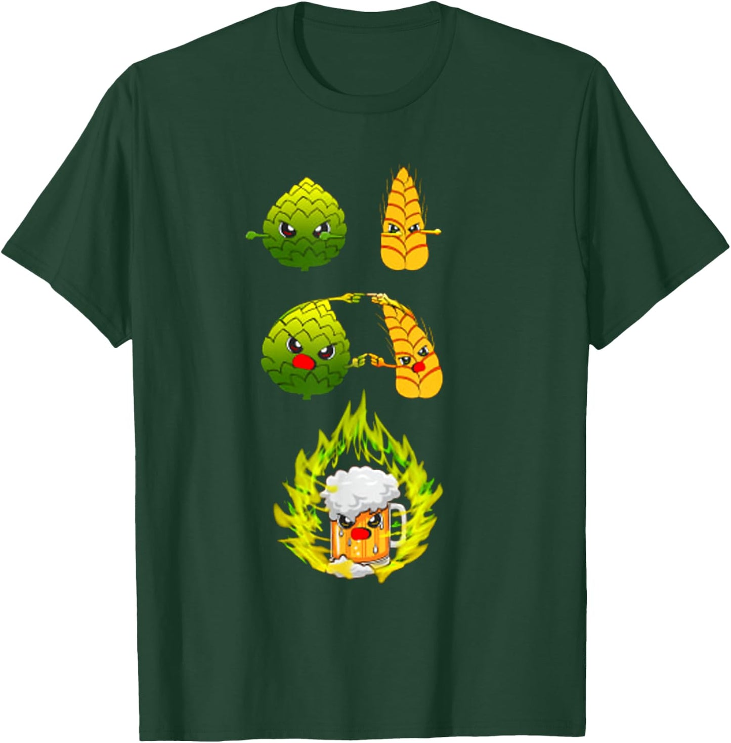 Wheat Beer Hops Fusion Beer Shirt For Beer Drinker Lover T-Shirt - T-Shirt | Forest