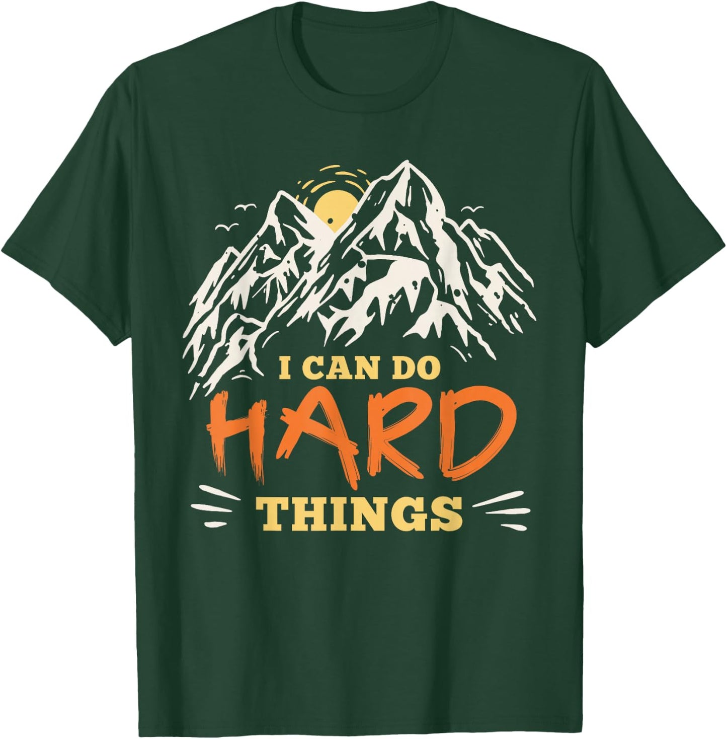 I Can Do Hard Things Positive Kids Mindset T-Shirt - T-Shirt | Forest