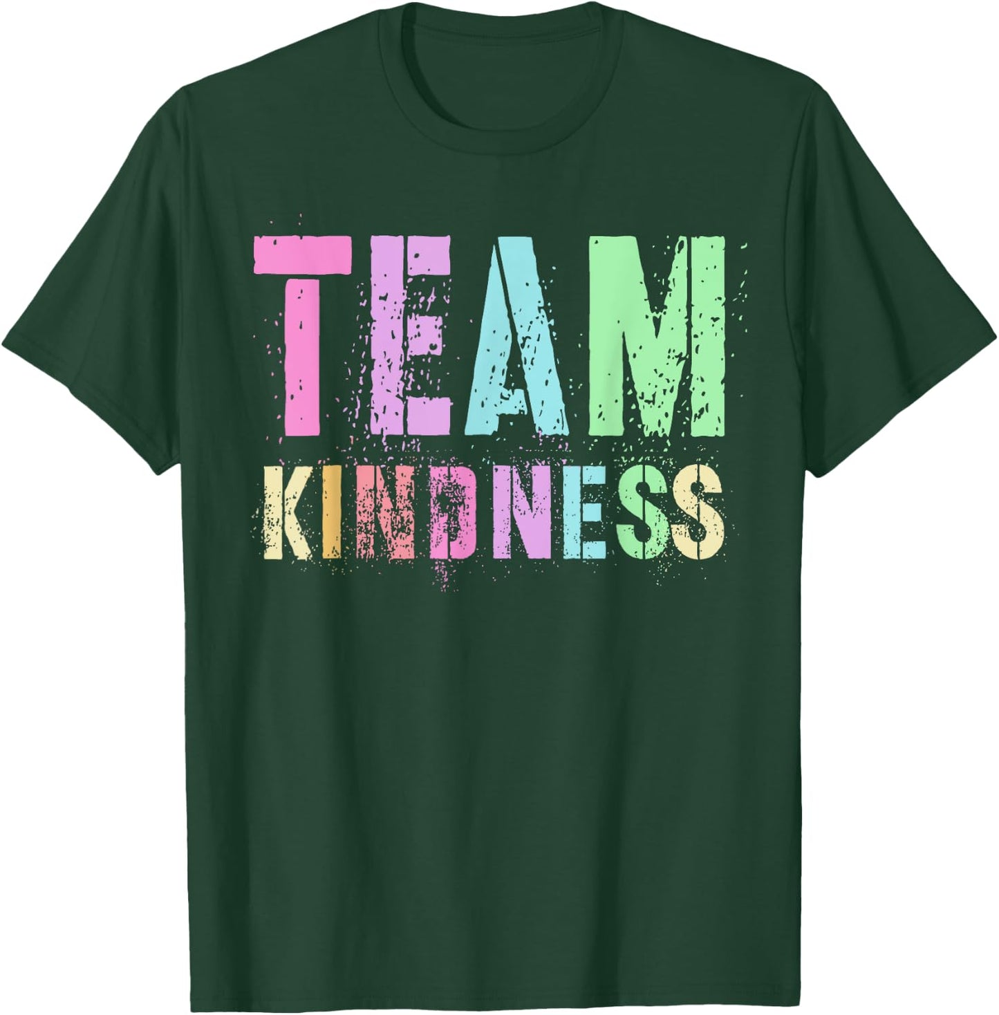 Vintage TEAM KINDNESS Teacher Buddy Unity Day SPED Be Kind Women Kids T-Shirt - T-Shirt | Forest