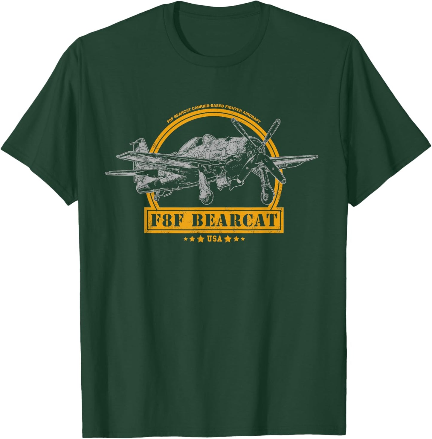 F8F Bearcat Fighter Aircraft T-Shirt - T-Shirt | Forest