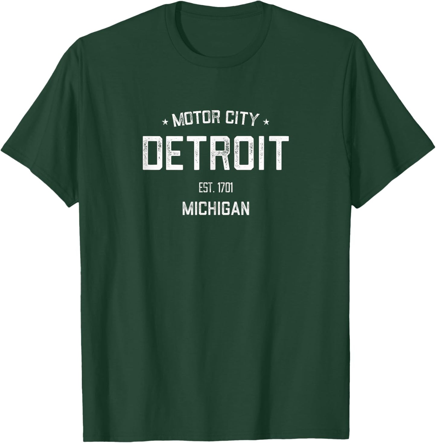 Classic Retro Vintage Detroit Motor City - Special Edition T-Shirt - T-Shirt | Forest
