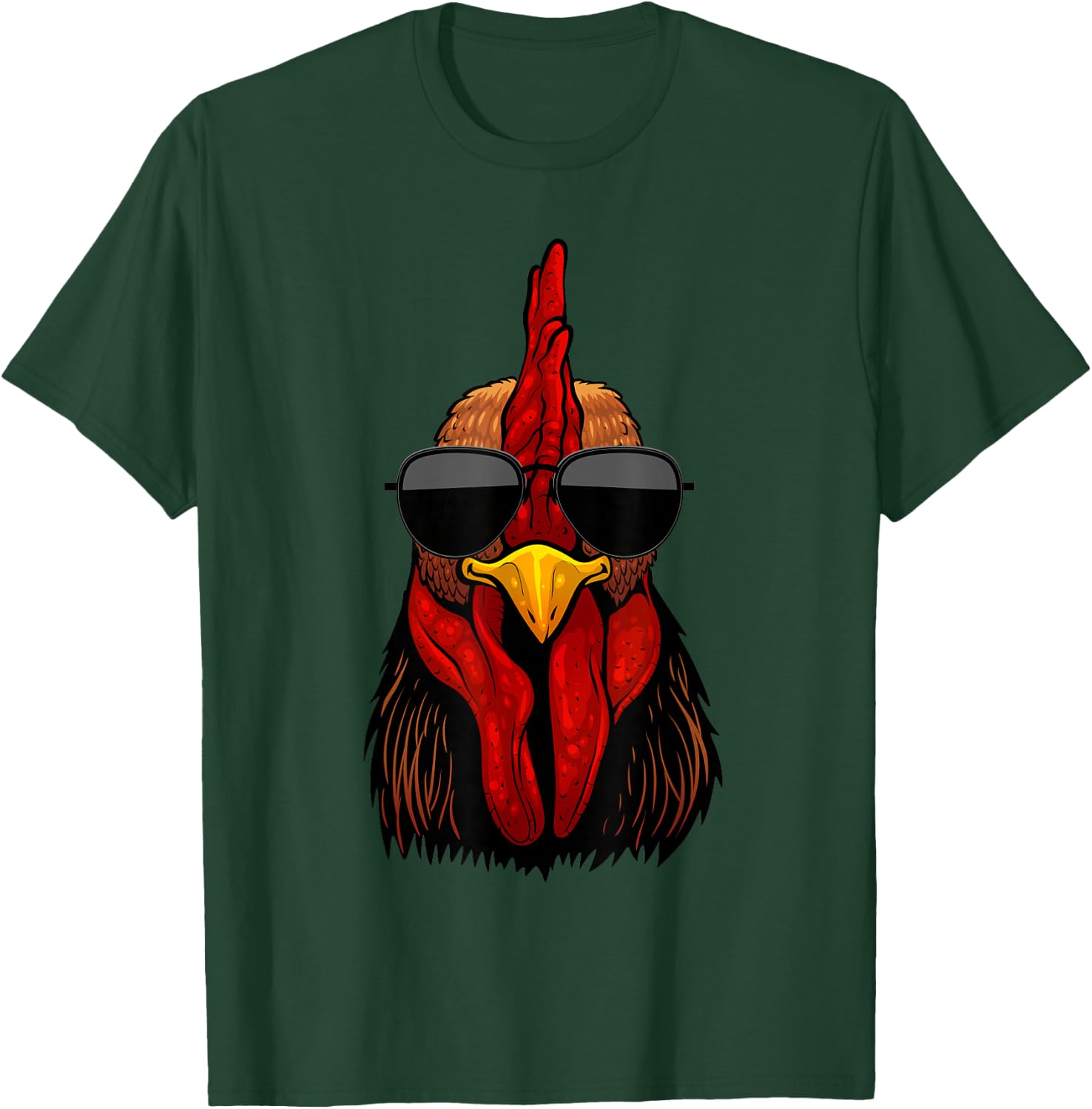 Cool Rooster Design Women Kids Chicken Rooster Lover T-Shirt - T-Shirt | Forest