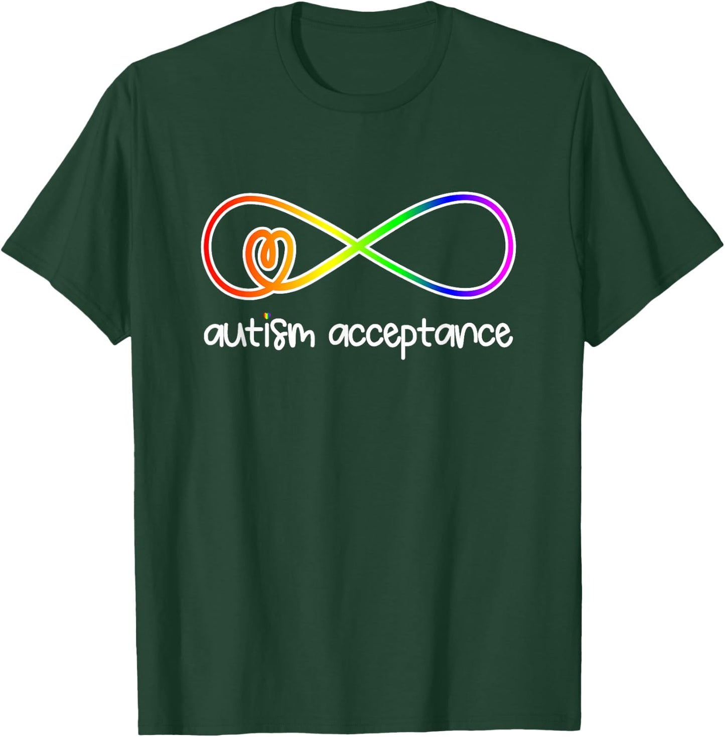 Wear Red Instead Autism-Acceptance In April T-Shirt - T-Shirt | Forest