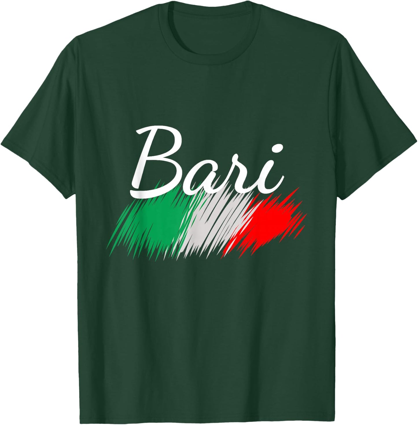 Bari Italy Flag Italia Souvenir Matching Italian T-Shirt - T-Shirt | Forest