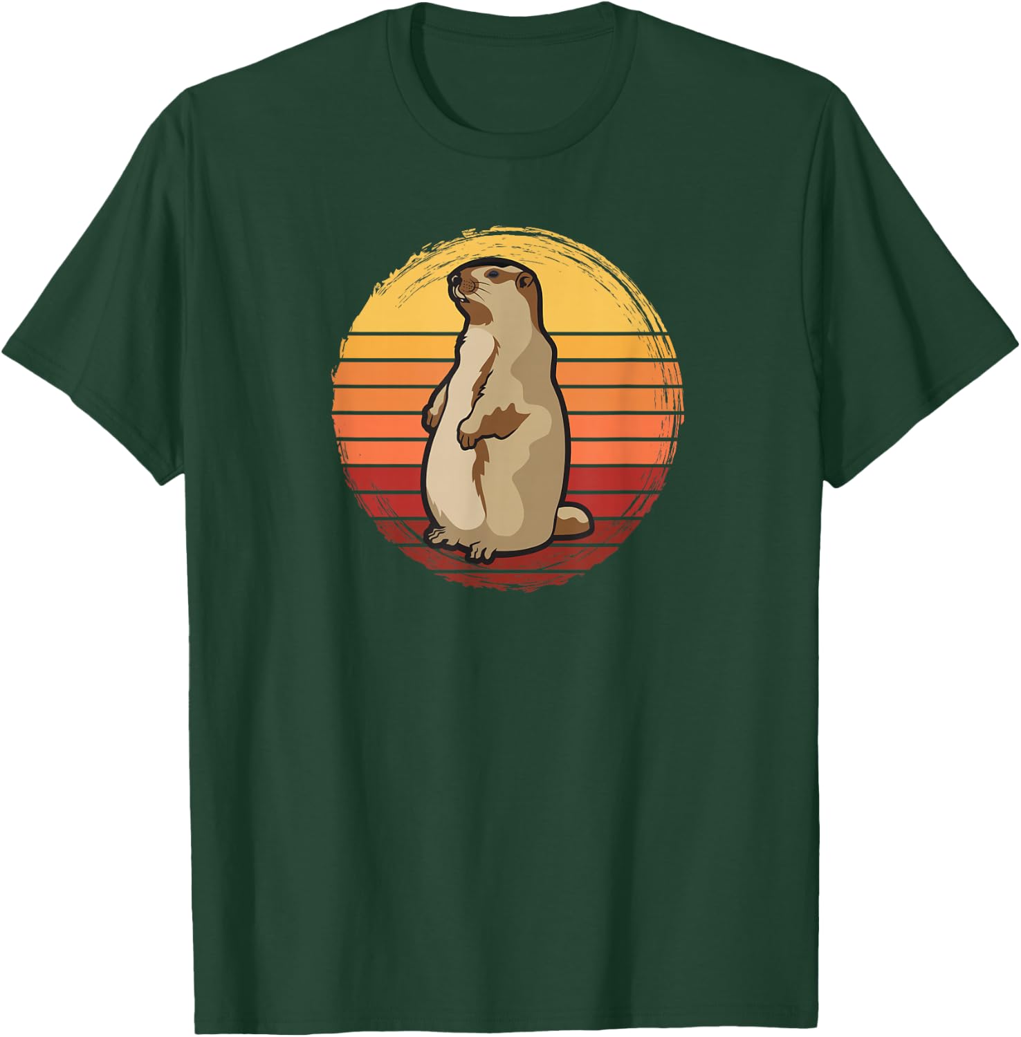 Marmot Sunset Design for Marmot Lovers T-Shirt - T-Shirt | Forest