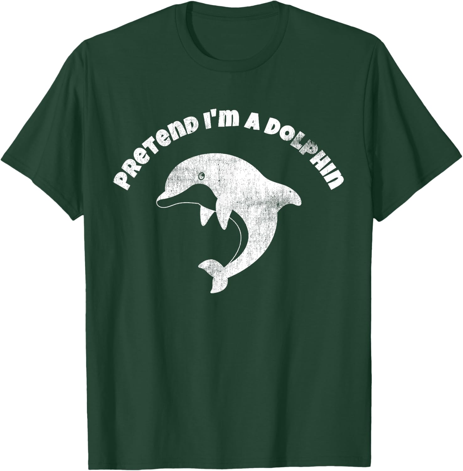 Pretend I'm A Dolphin - Easy Halloween Costume T-Shirt - T-Shirt | Forest