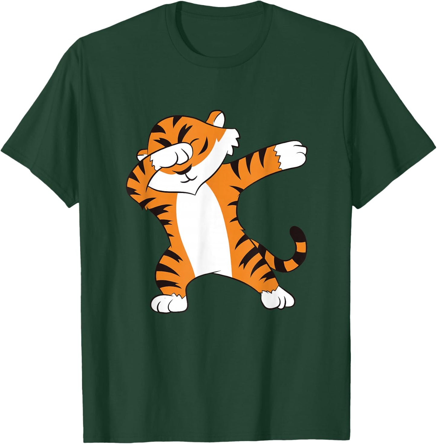 Tiger Dabbing Cute Tiger T-Shirt - T-Shirt | Forest