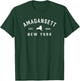 Amagansett New York Est 1680 Vintage Preppy Throwback T-Shirt - T-Shirt | Forest