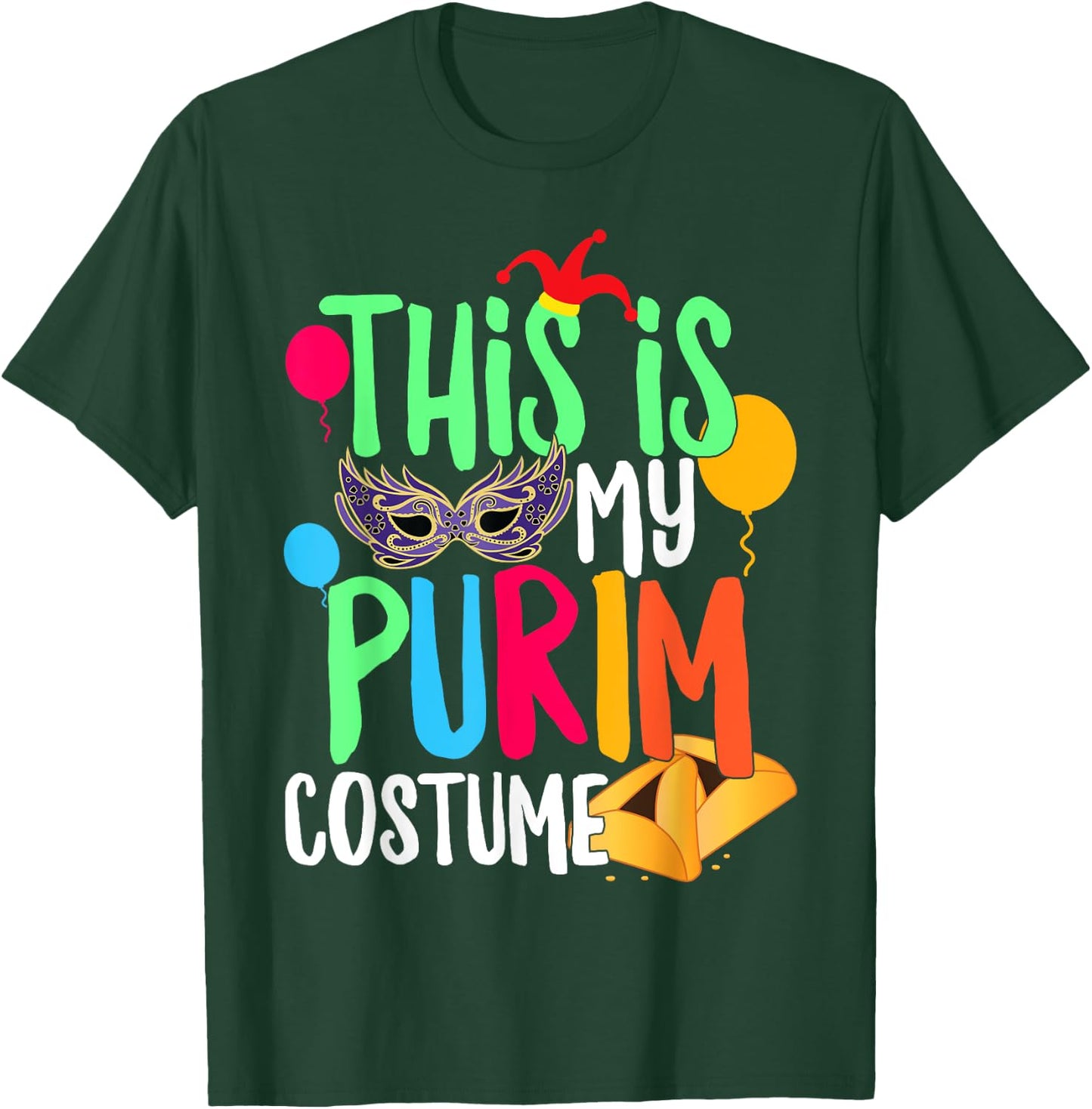 This Is My Purim Costume Jewish Happy Purim Hamantash Gift T-Shirt - T-Shirt | Forest