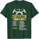 Bau Gift Co. Funny Construction Hourly Rate Contractor - Men's Black Small Classic Fit Short Sleeve T-Shirt - T-Shirt | Forest