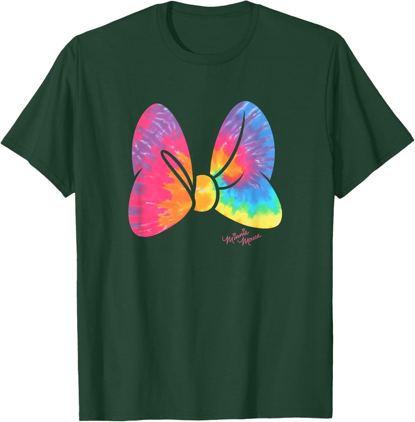 Disney Minnie Mouse Large Tie Dye Bow T-Shirt - T-Shirt | Forest