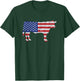 American USA Flag BBQ - American Butcher - American Beef T-Shirt - T-Shirt | Forest
