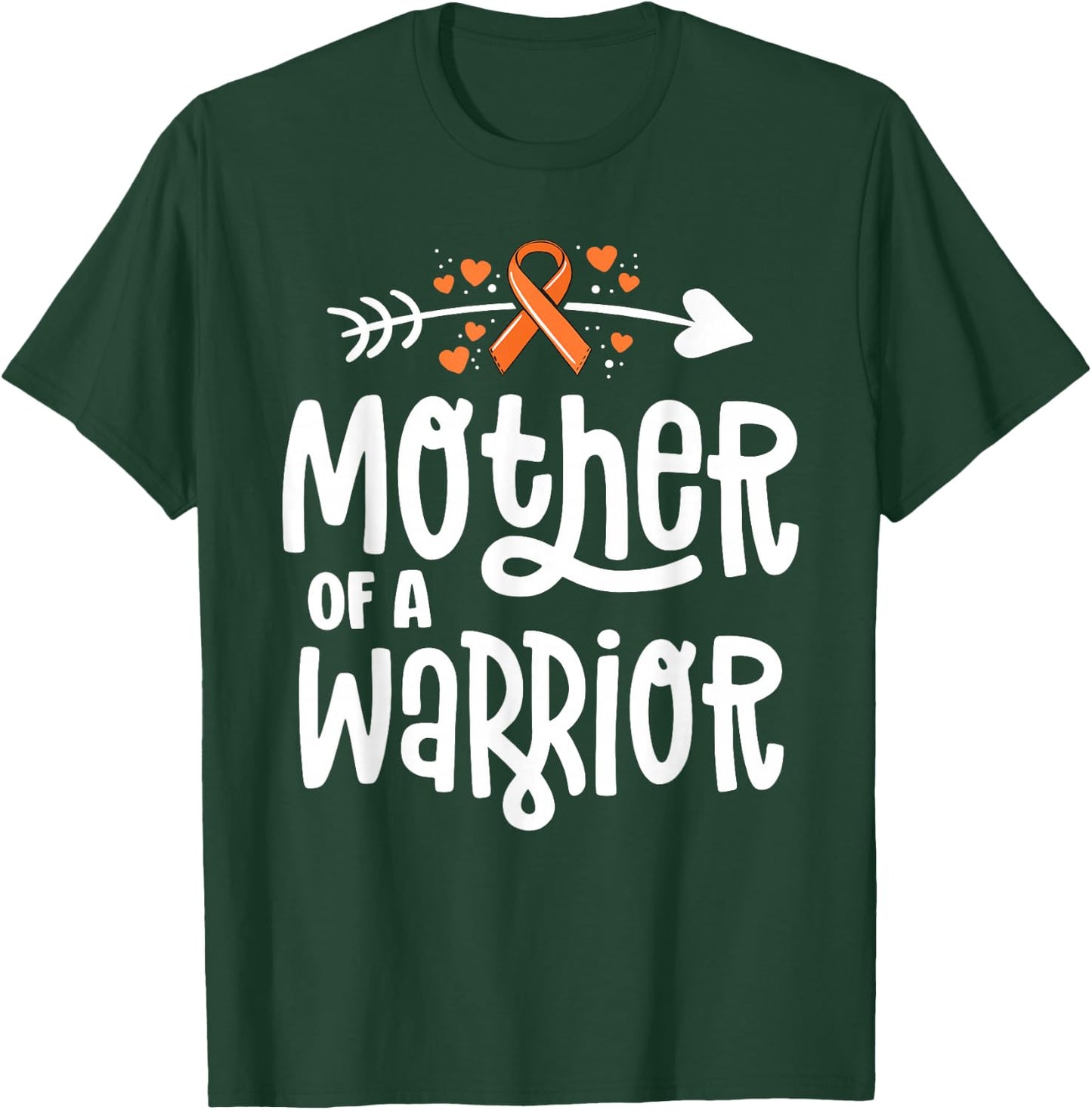 Mother Of A Warrior Mom Family Leukemia Cancer Awareness T-Shirt - T-Shirt | Forest
