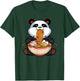 Funny Cute Kawaii Panda Ramen Noodles Japanese Anime Gift T-Shirt - T-Shirt | Forest