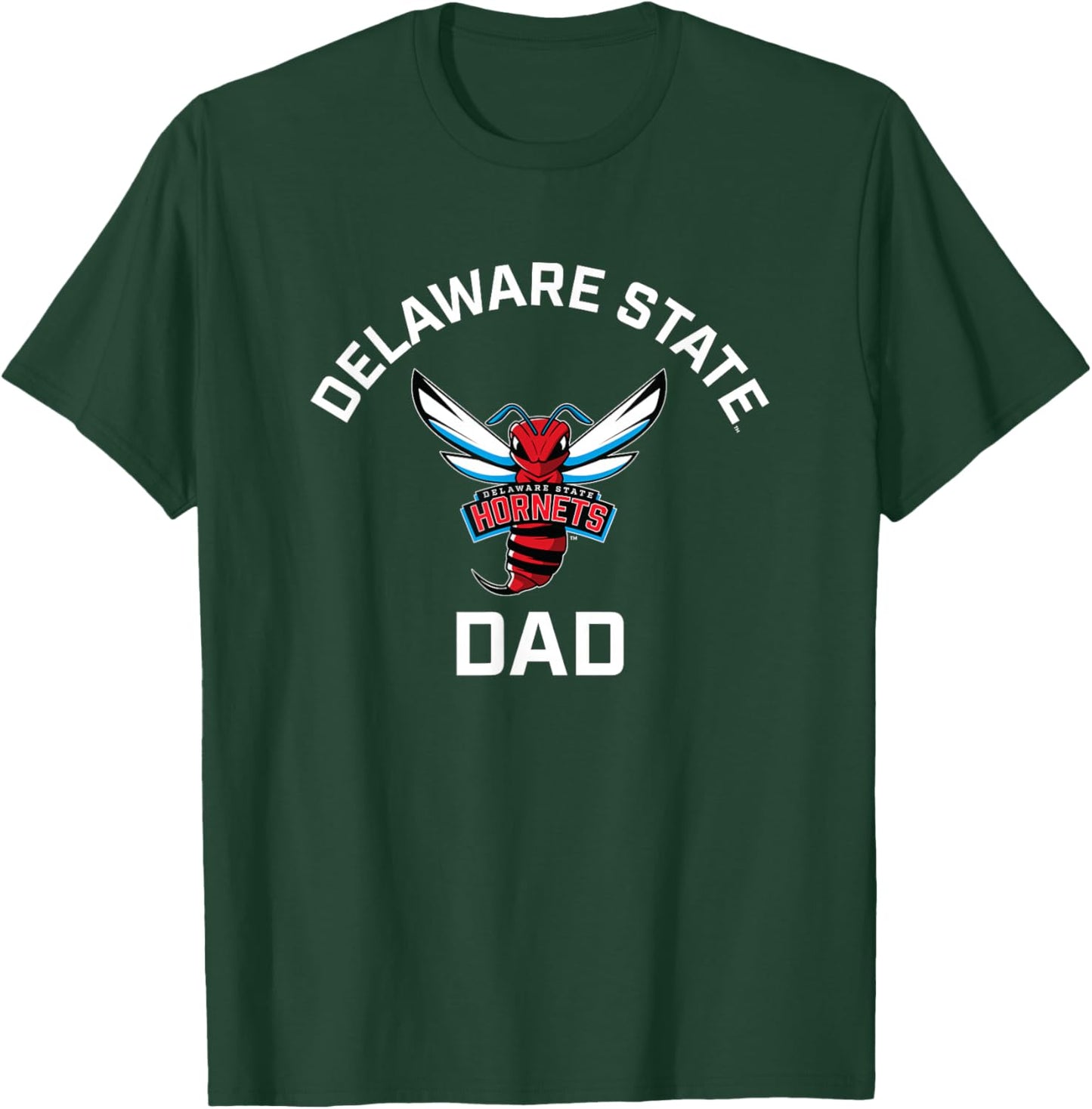 Delaware State University DSU Hornets Arched Dad T-Shirt - T-Shirt | Forest