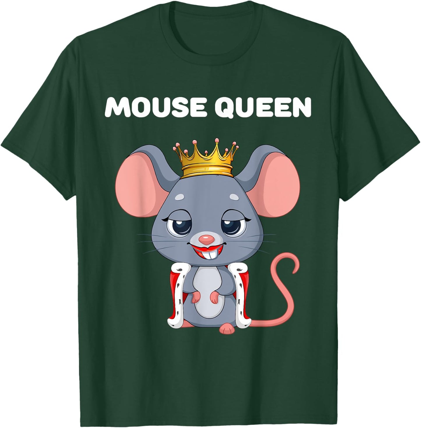 Queen Mouse | & Girls T-Shirt - T-Shirt | Forest