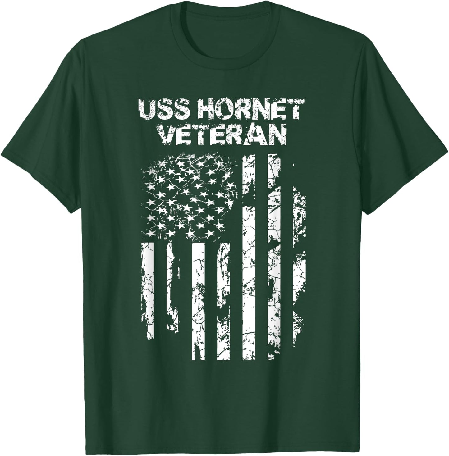 USS Hornet Veteran Military T-Shirt - T-Shirt | Forest