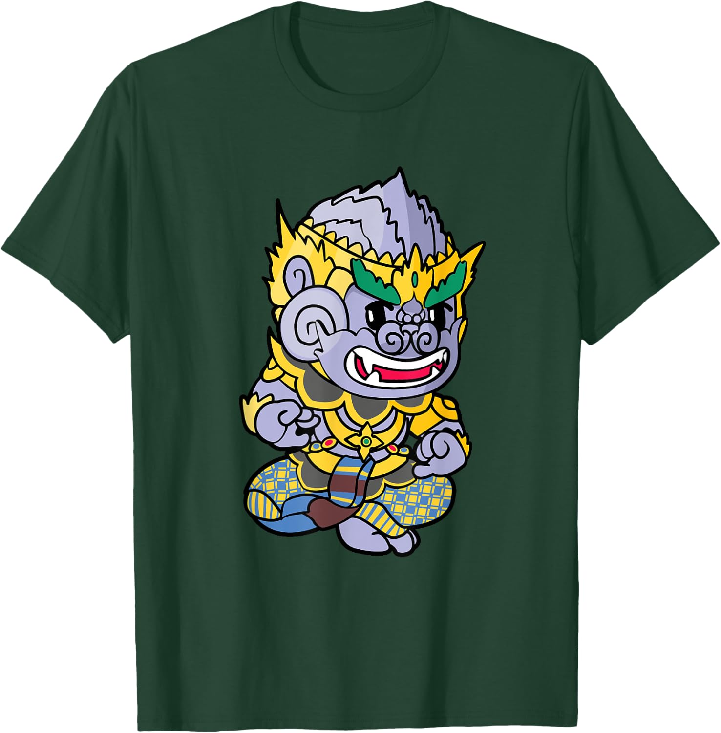 Cambodian Khmer Thai and Lao Hanuman Idol Monkey King Hero T-Shirt - T-Shirt | Forest