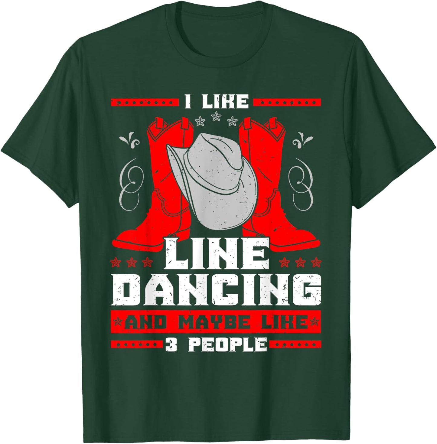 Line Dancing Choreographed Dancer Group Dance Teacher Gift Men Women Kids T-Shirt - T-Shirt | Forest