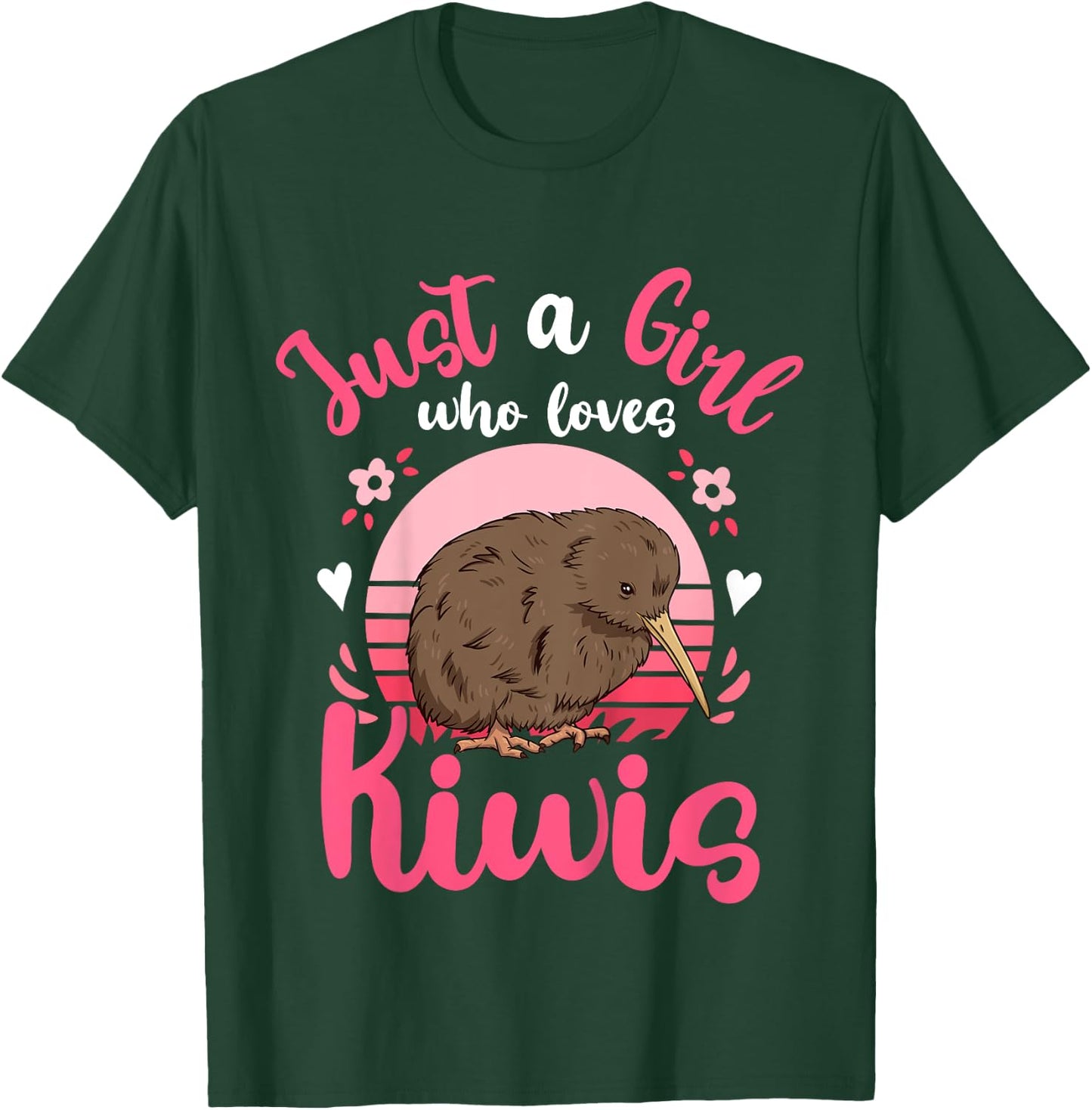 Kiwi Birds Just a Girl Who Loves Kiwis T-Shirt - T-Shirt | Forest