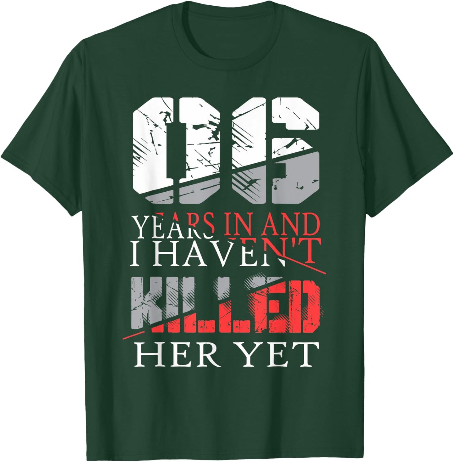 6th Wedding Anniversary Gift Shirts Her Couples T-Shirt - T-Shirt | Forest