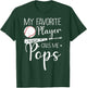 Baseball My Favorite Player Calls Me Pops Grandpa Gift T-Shirt - T-Shirt | Forest