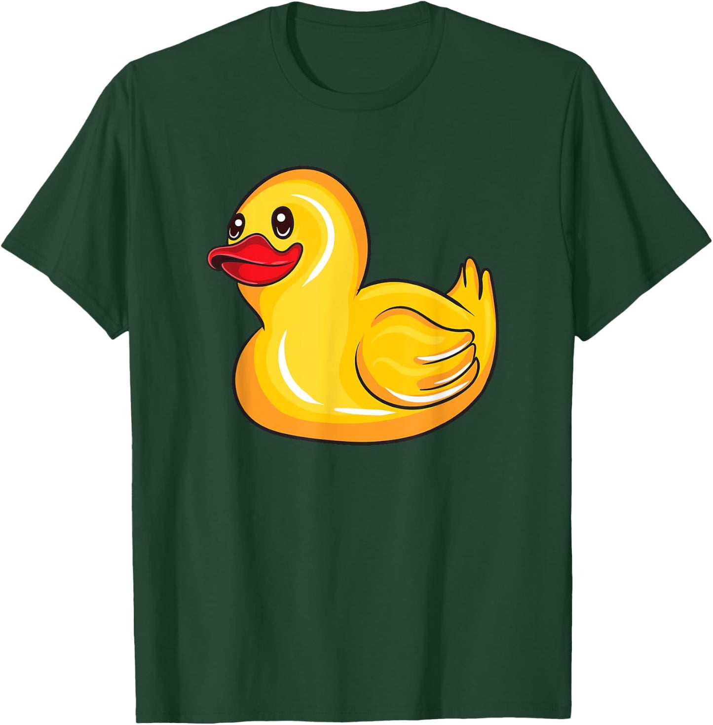 Cute Rubber Duck Gift Toddlers Men Women Funny Duckling T-Shirt - T-Shirt | Forest
