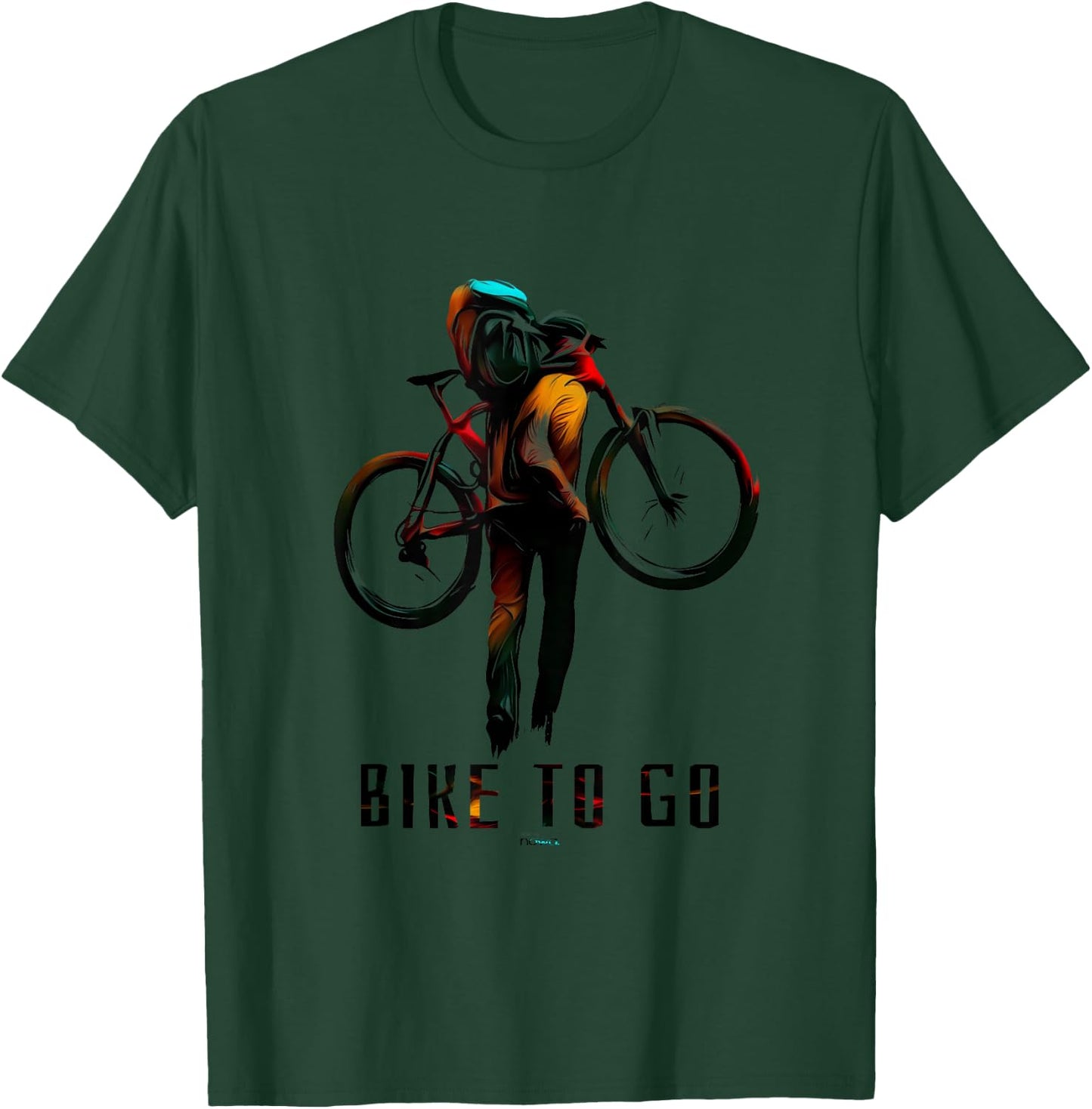 Cycling Racing Bicycle Motivation Funny Bike to Go Iii T-Shirt - T-Shirt | Forest