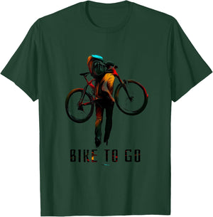 Cycling Racing Bicycle Motivation Funny Bike to Go Iii T-Shirt - T-Shirt | Forest