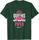 Queens Are Named Piper Gift Pink Flower Custom Name B-Day T-Shirt - T-Shirt | Forest