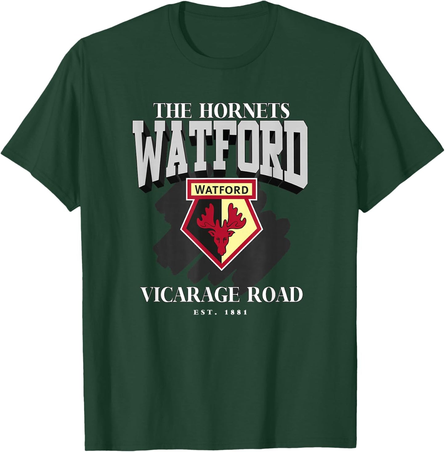 Watford FC The Hornets Vicarage Road Est. 1881 T-Shirt - T-Shirt | Forest