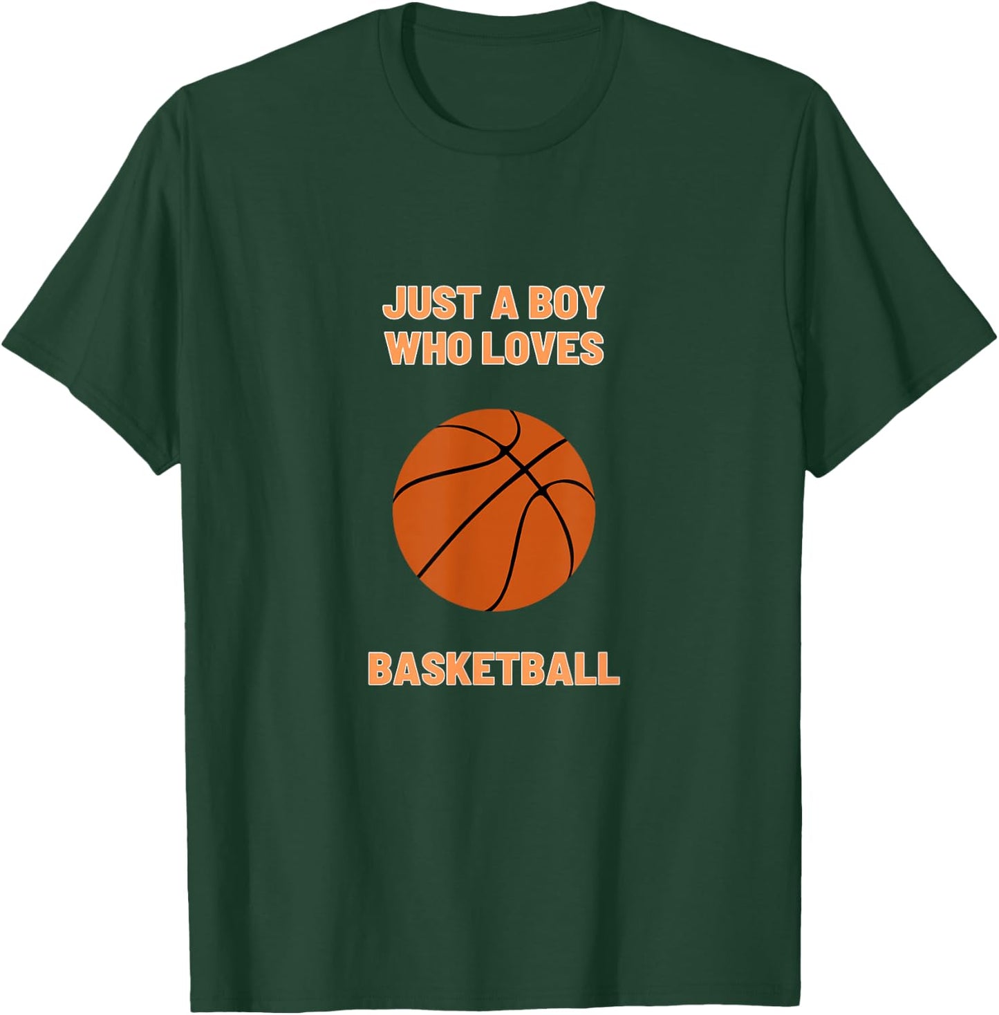Just A Boy Who Loves Basketball Toddler Basketball Player T-Shirt - T-Shirt | Forest