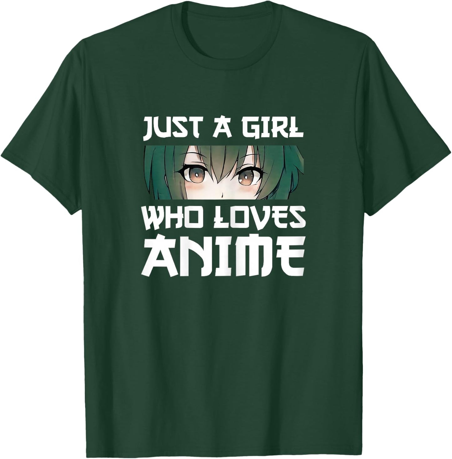 Just a Girl Who Loves Anime Gift T-Shirt - T-Shirt | Forest