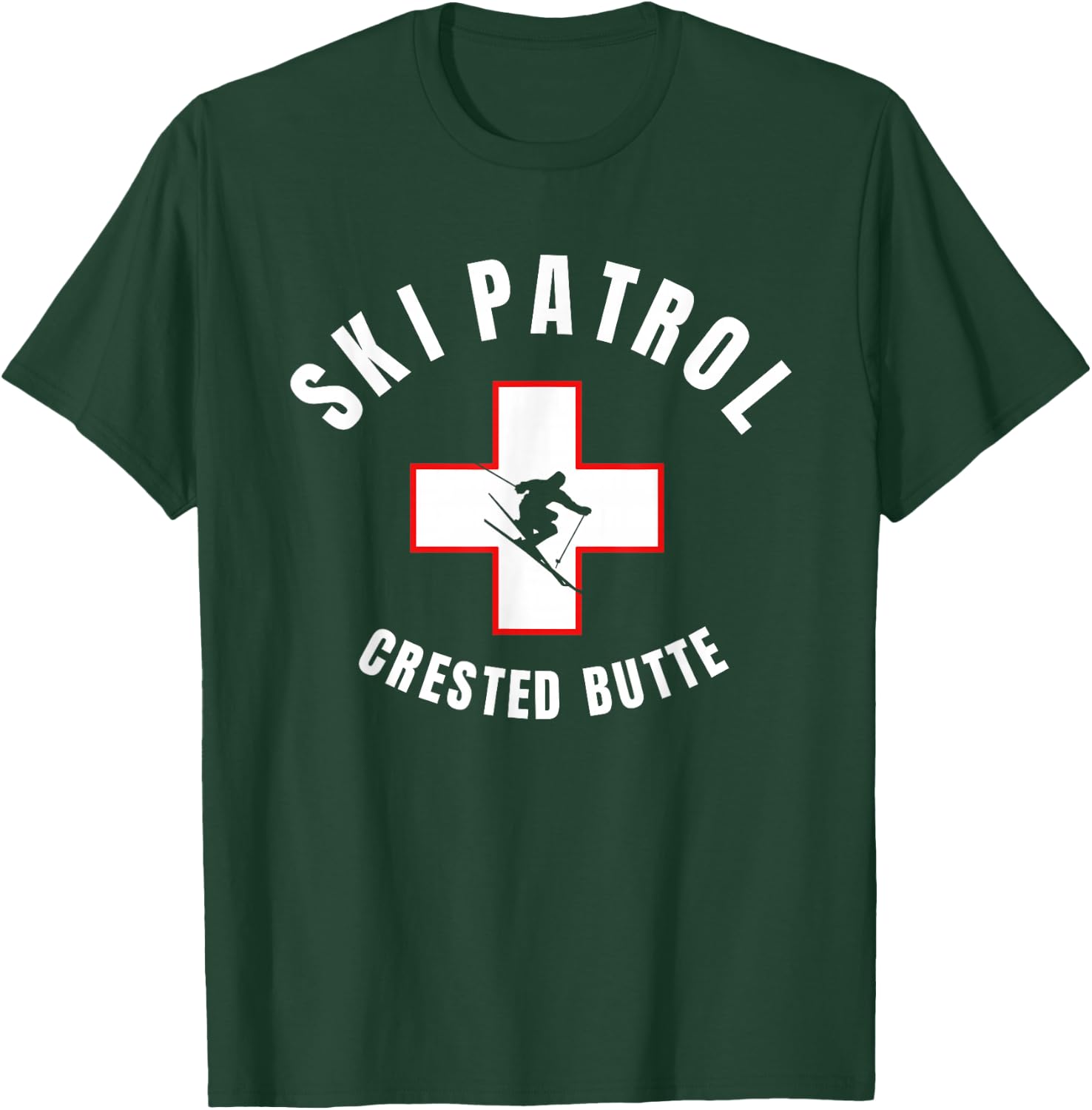 Crested Butte Colorado Ski Patrol T-Shirt - T-Shirt | Forest