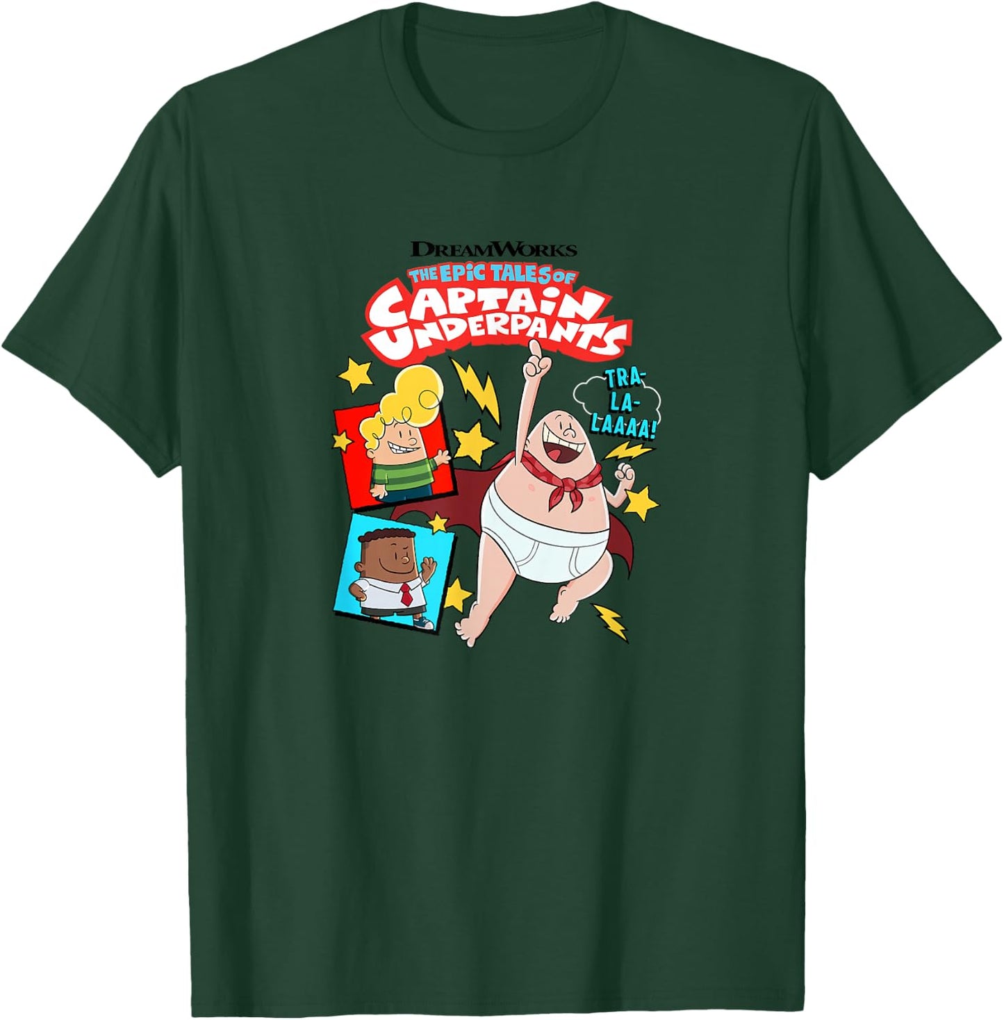 Captain Underpants TRA-LA-LAAAA! T-Shirt - T-Shirt | Forest